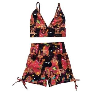 Premium Brazilian imported workout set shorts and top for gym or yoga